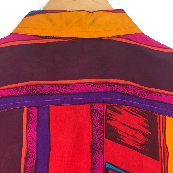 90s 100% Silk Shirt - Picture 5 of 8